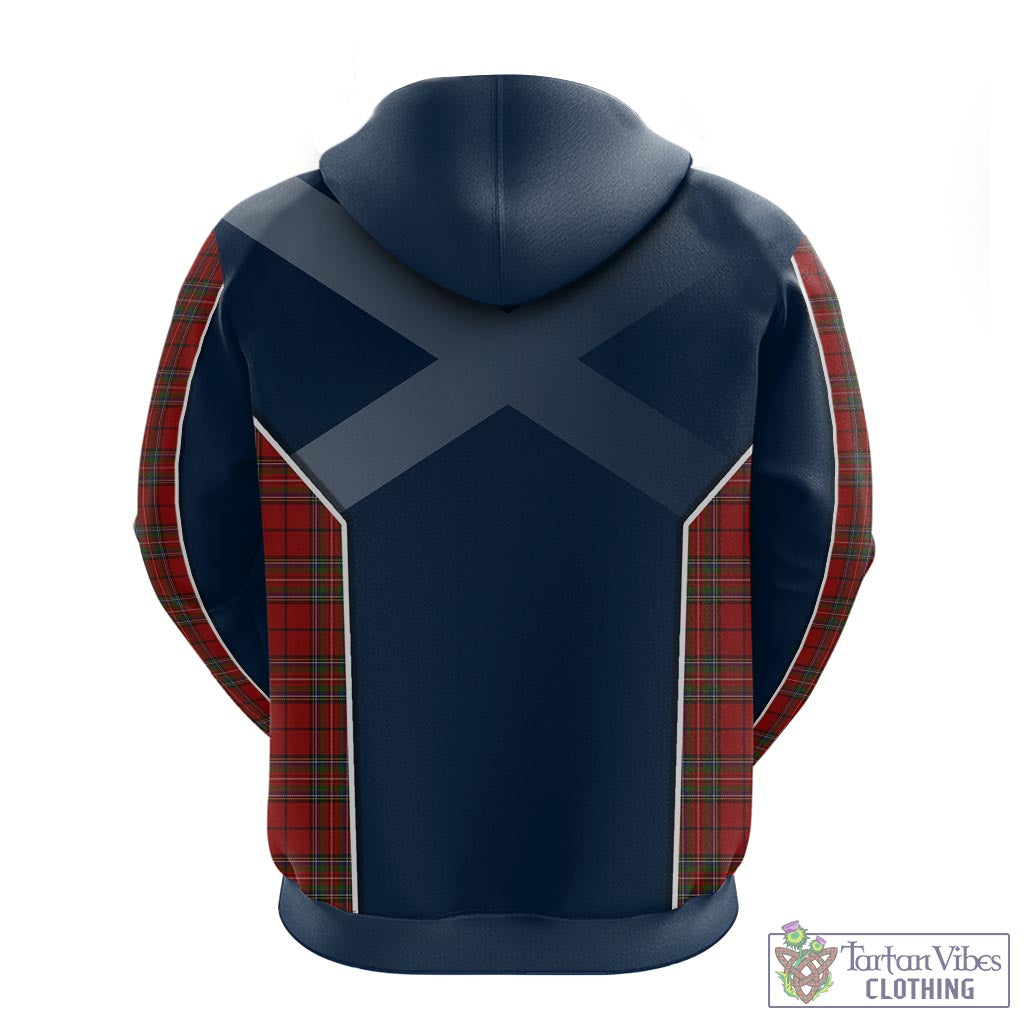 Tartan Vibes Clothing Stewart of Galloway Tartan Hoodie with Family Crest and Scottish Thistle Vibes Sport Style