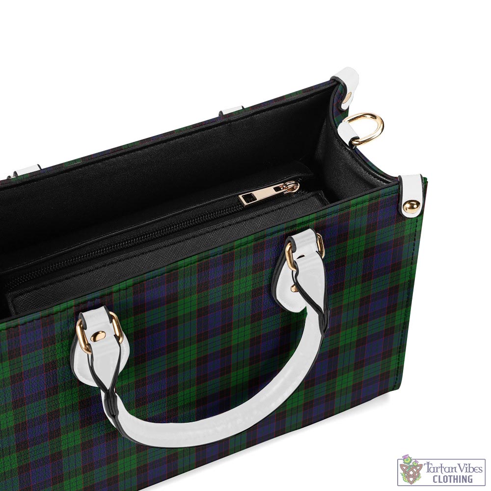 Tartan Vibes Clothing Stewart Old Tartan Luxury Leather Handbags