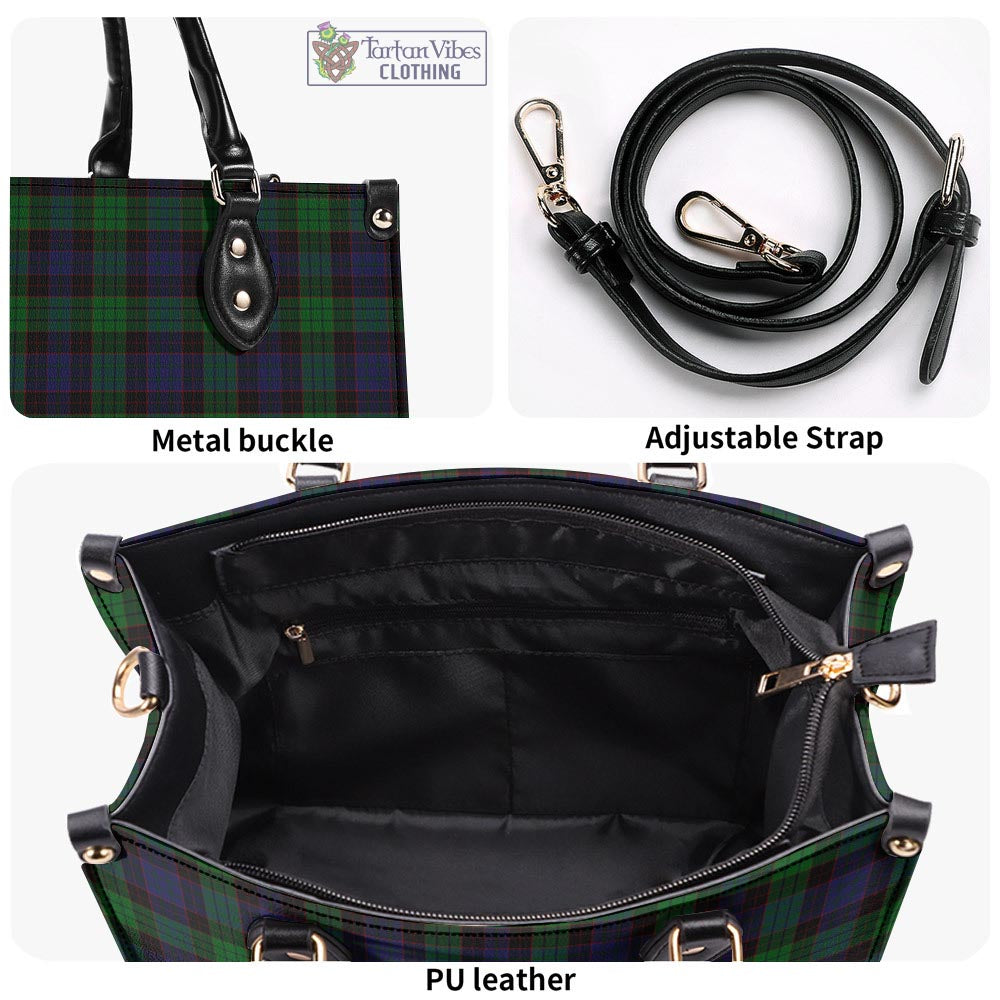 Tartan Vibes Clothing Stewart Old Tartan Luxury Leather Handbags