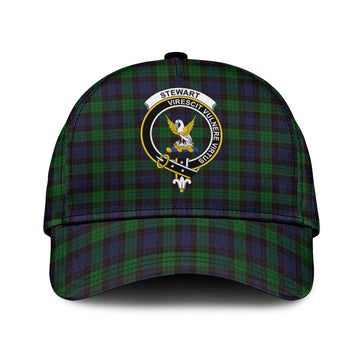 Stewart Old Tartan Classic Cap with Family Crest