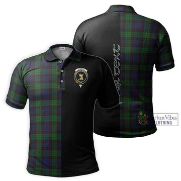 Stewart Old Tartan Polo Shirt with Family Crest and Half Of Me Style