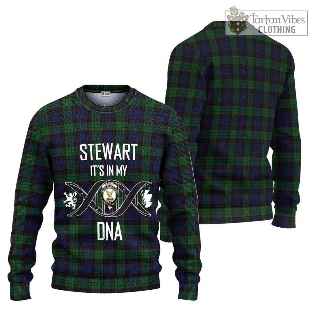 Stewart Old Tartan Knitted Sweater with Family Crest DNA In Me Style Unisex - Tartanvibesclothing Shop