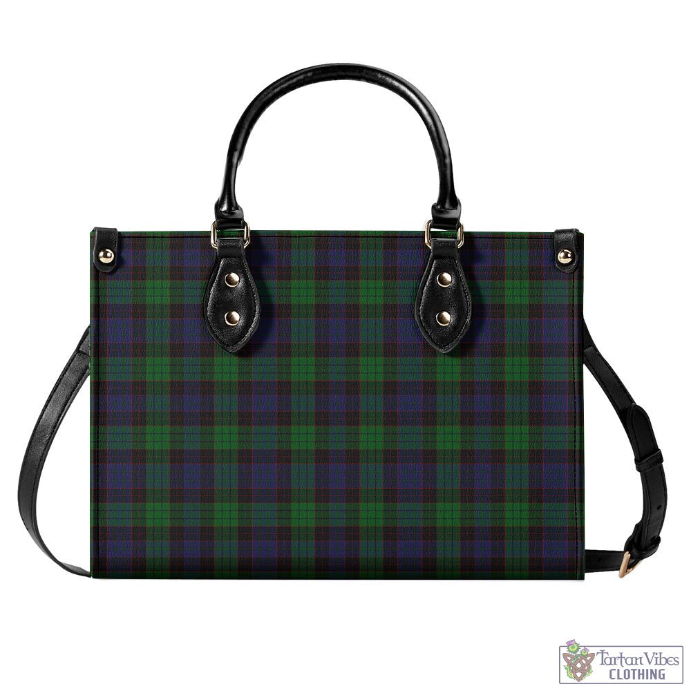 Tartan Vibes Clothing Stewart Old Tartan Luxury Leather Handbags