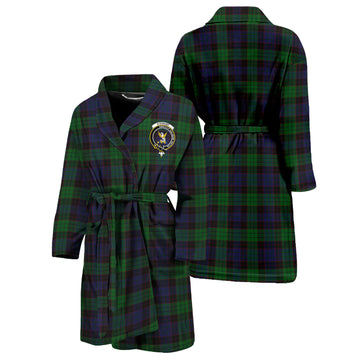 Stewart Old Tartan Bathrobe with Family Crest