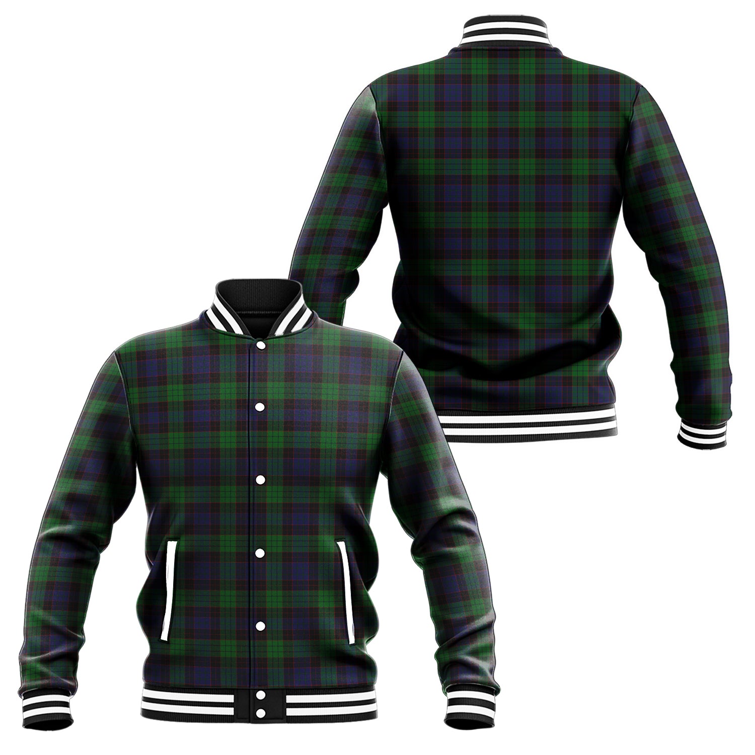 Stewart Old Tartan Baseball Jacket Unisex - Tartan Vibes Clothing