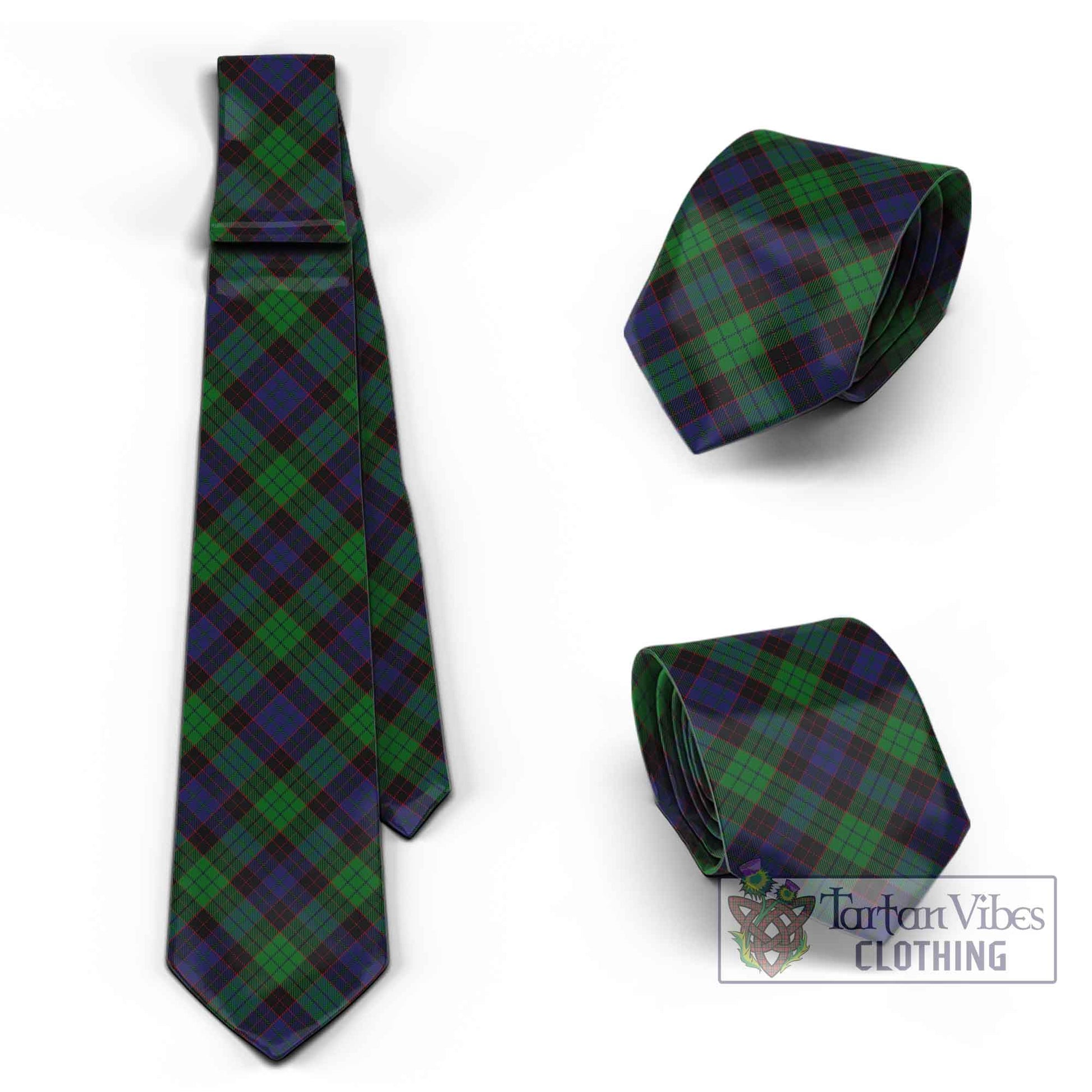 Tartan Vibes Clothing Stewart Old Tartan Classic Necktie Cross Style