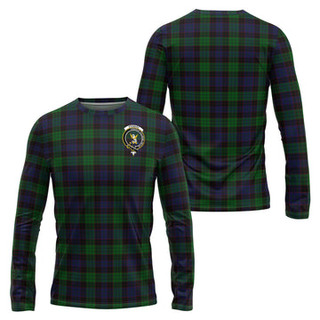 Stewart Old Tartan Long Sleeve T-Shirt with Family Crest