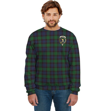 Stewart Old Tartan Sweatshirt with Family Crest