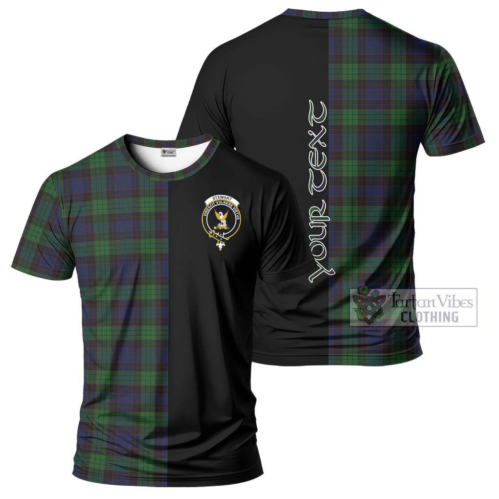 Stewart Old Tartan T-Shirt with Family Crest and Half Of Me Style Kid's Shirt - Tartanvibesclothing Shop