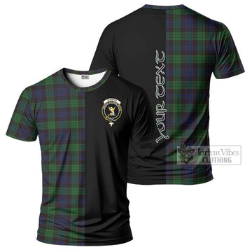 Stewart Old Tartan T-Shirt with Family Crest and Half Of Me Style