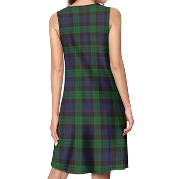 Stewart Old Tartan Womens Casual Dresses