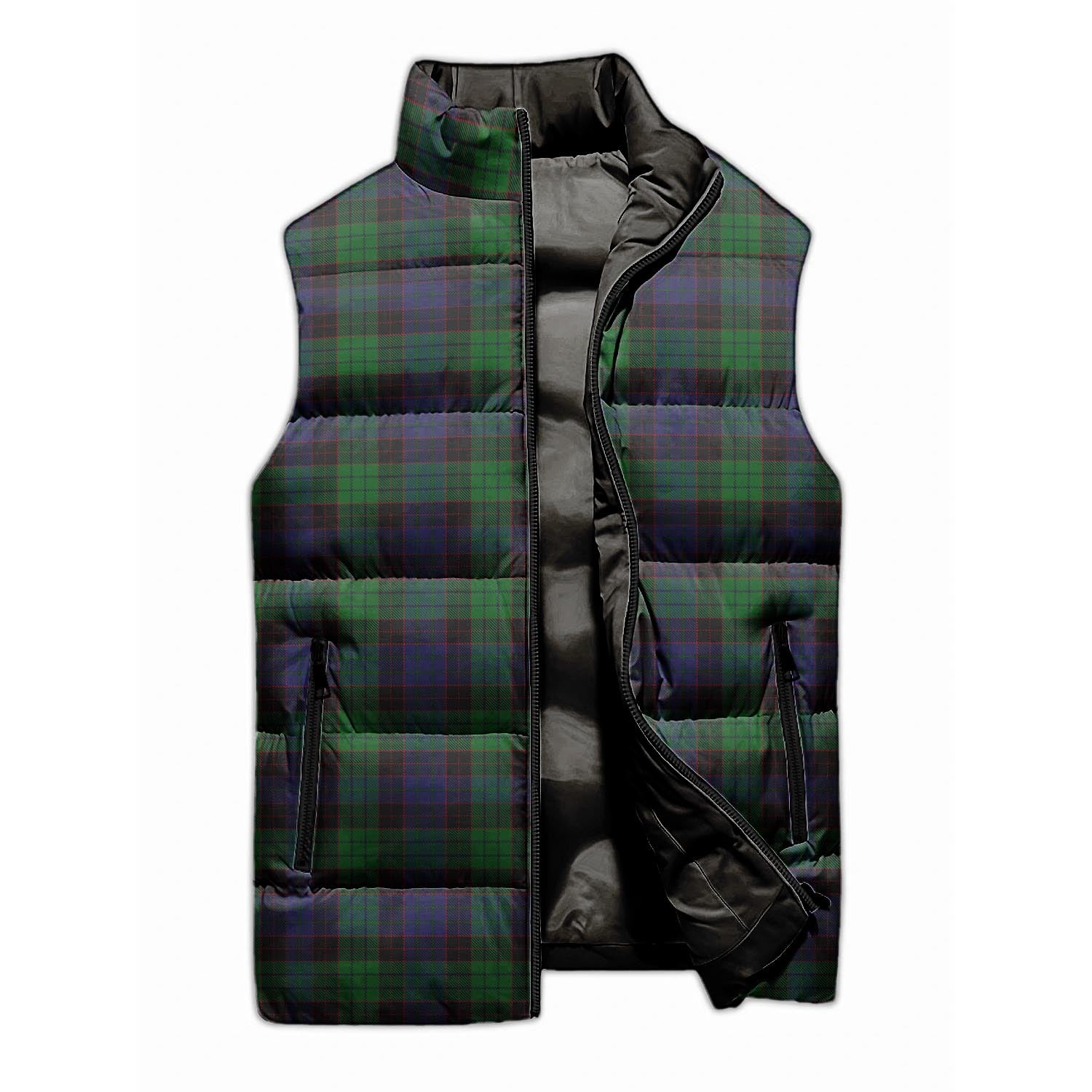 Stewart Old Tartan Sleeveless Puffer Jacket - Tartanvibesclothing