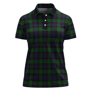 Stewart Old Tartan Polo Shirt For Women