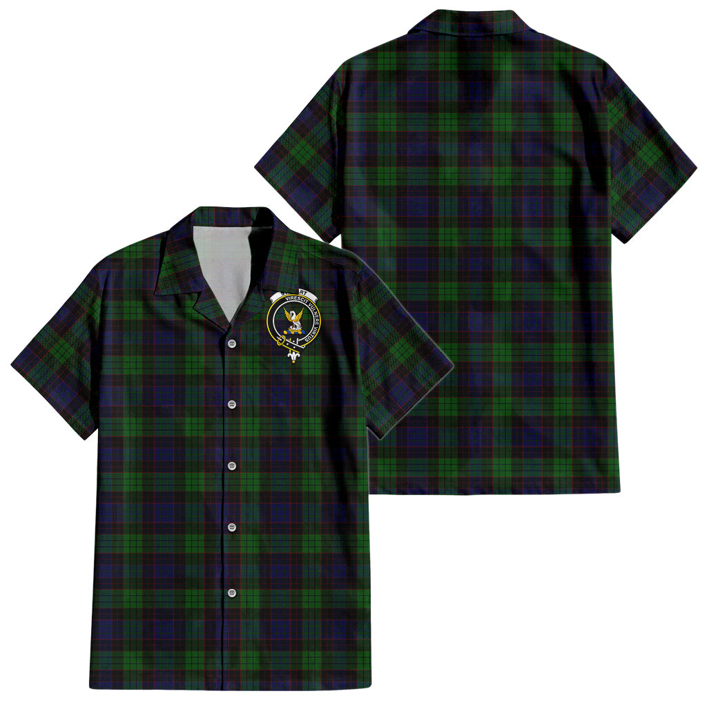 stewart-old-tartan-short-sleeve-button-down-shirt-with-family-crest