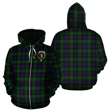 Stewart Old Tartan Hoodie with Family Crest