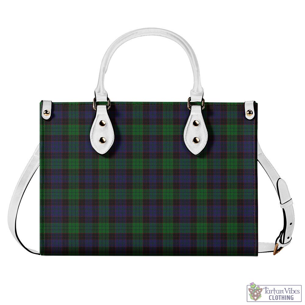 Tartan Vibes Clothing Stewart Old Tartan Luxury Leather Handbags