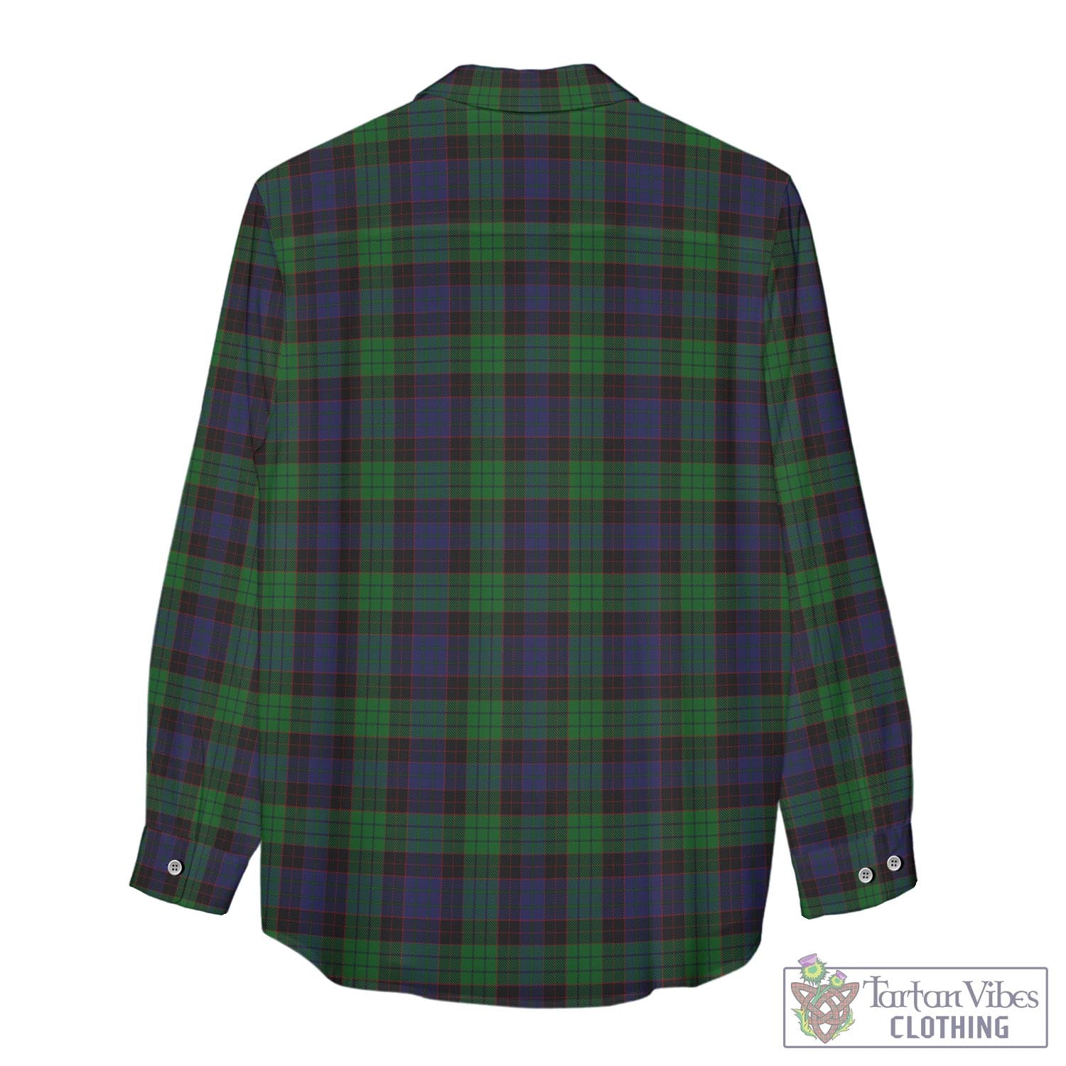 Tartan Vibes Clothing Stewart Old Tartan Womens Casual Shirt with Family Crest