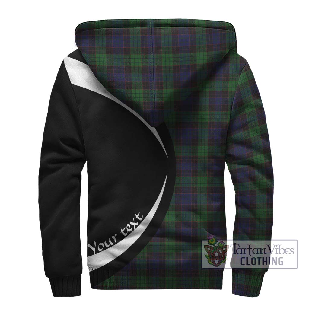 Stewart Old Tartan Sherpa Hoodie with Family Crest Circle Style - Tartan Vibes Clothing