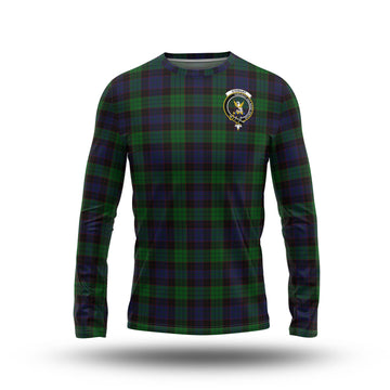 Stewart Old Tartan Long Sleeve T-Shirt with Family Crest