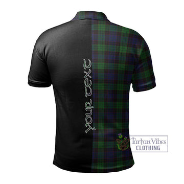 Stewart Old Tartan Polo Shirt with Family Crest and Half Of Me Style