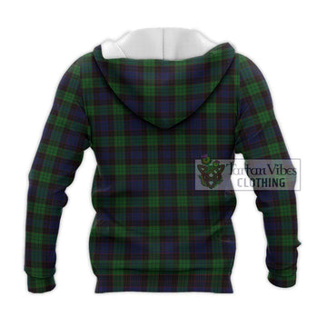 Stewart Old Tartan Knitted Hoodie with Family Crest DNA In Me Style