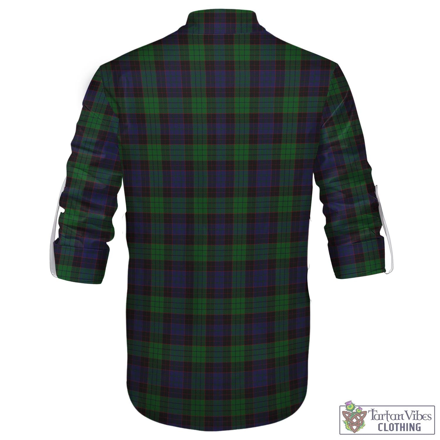 Tartan Vibes Clothing Stewart Old Tartan Men's Scottish Traditional Jacobite Ghillie Kilt Shirt