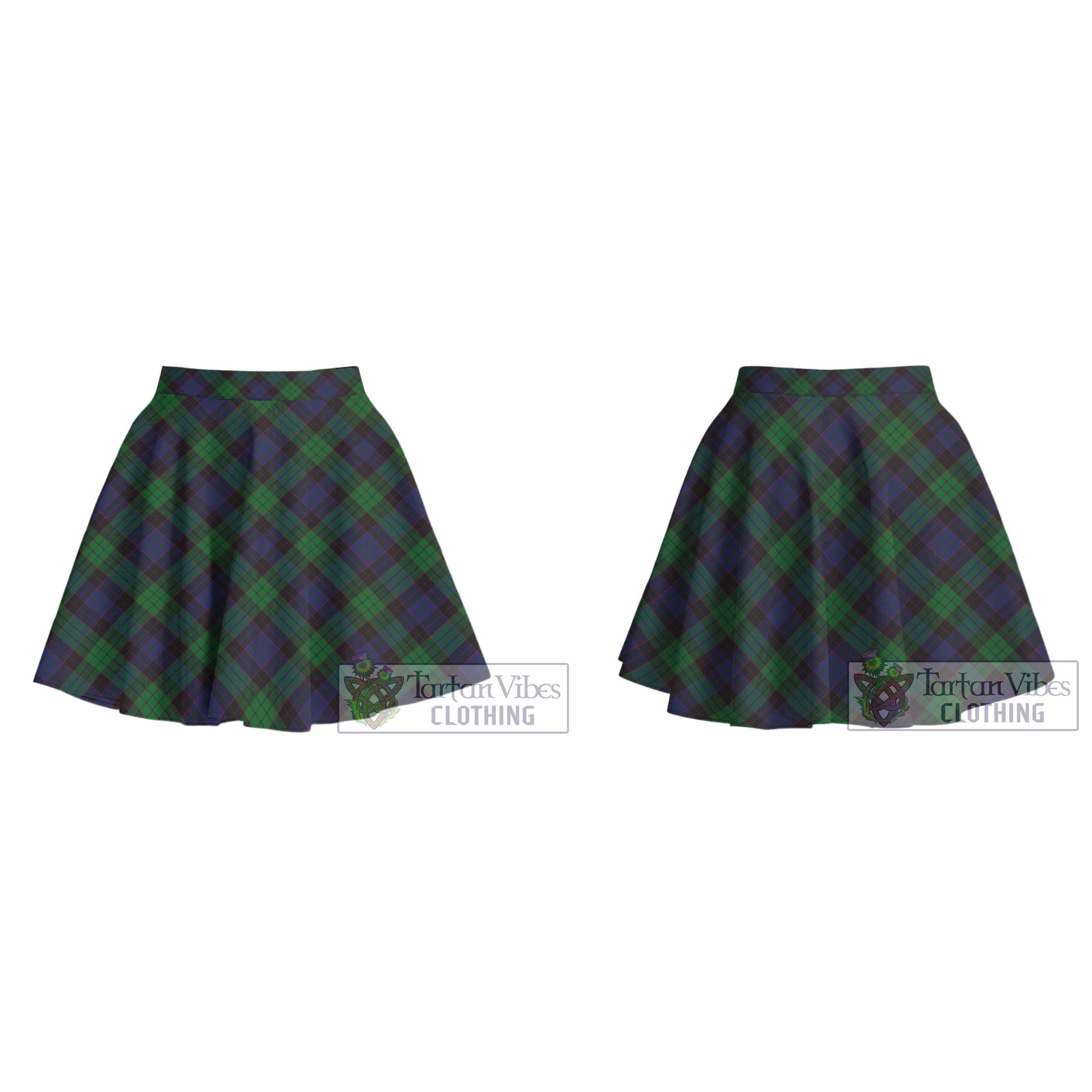 Tartan Vibes Clothing Stewart Old Tartan Women's Plated Mini Skirt