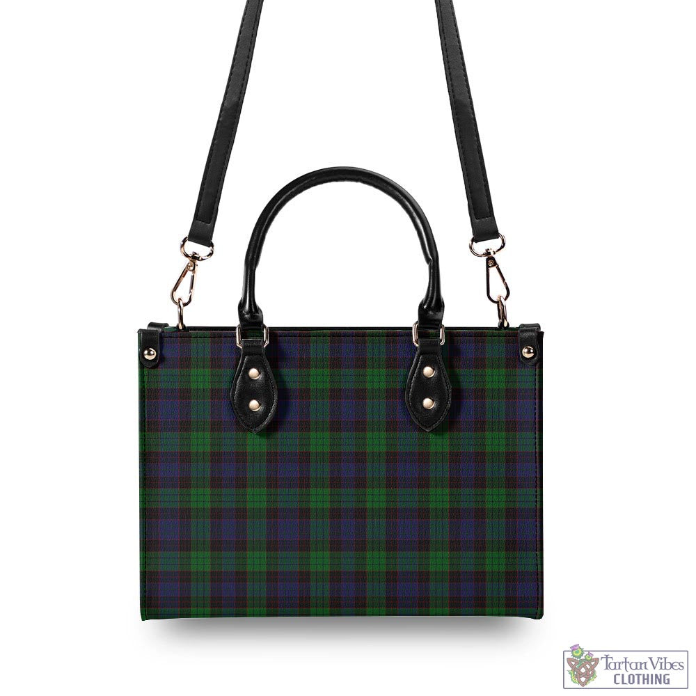 Tartan Vibes Clothing Stewart Old Tartan Luxury Leather Handbags