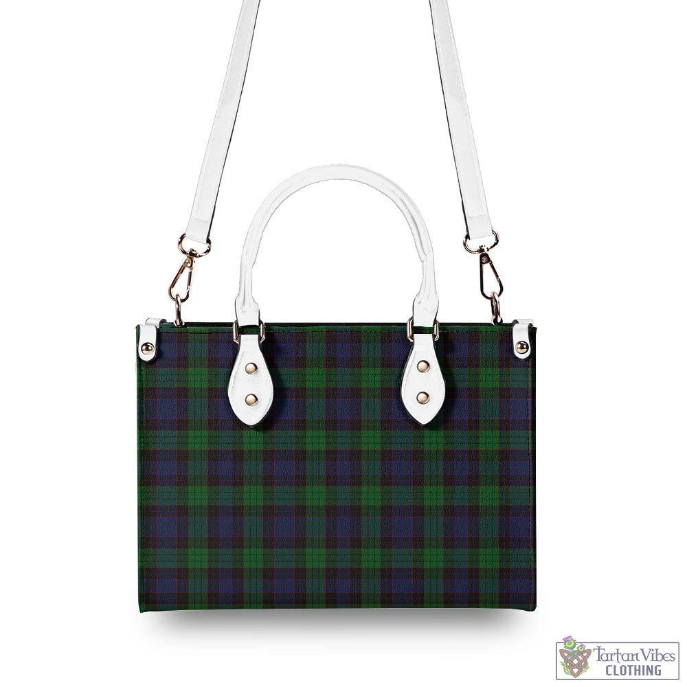 Tartan Vibes Clothing Stewart Old Tartan Luxury Leather Handbags