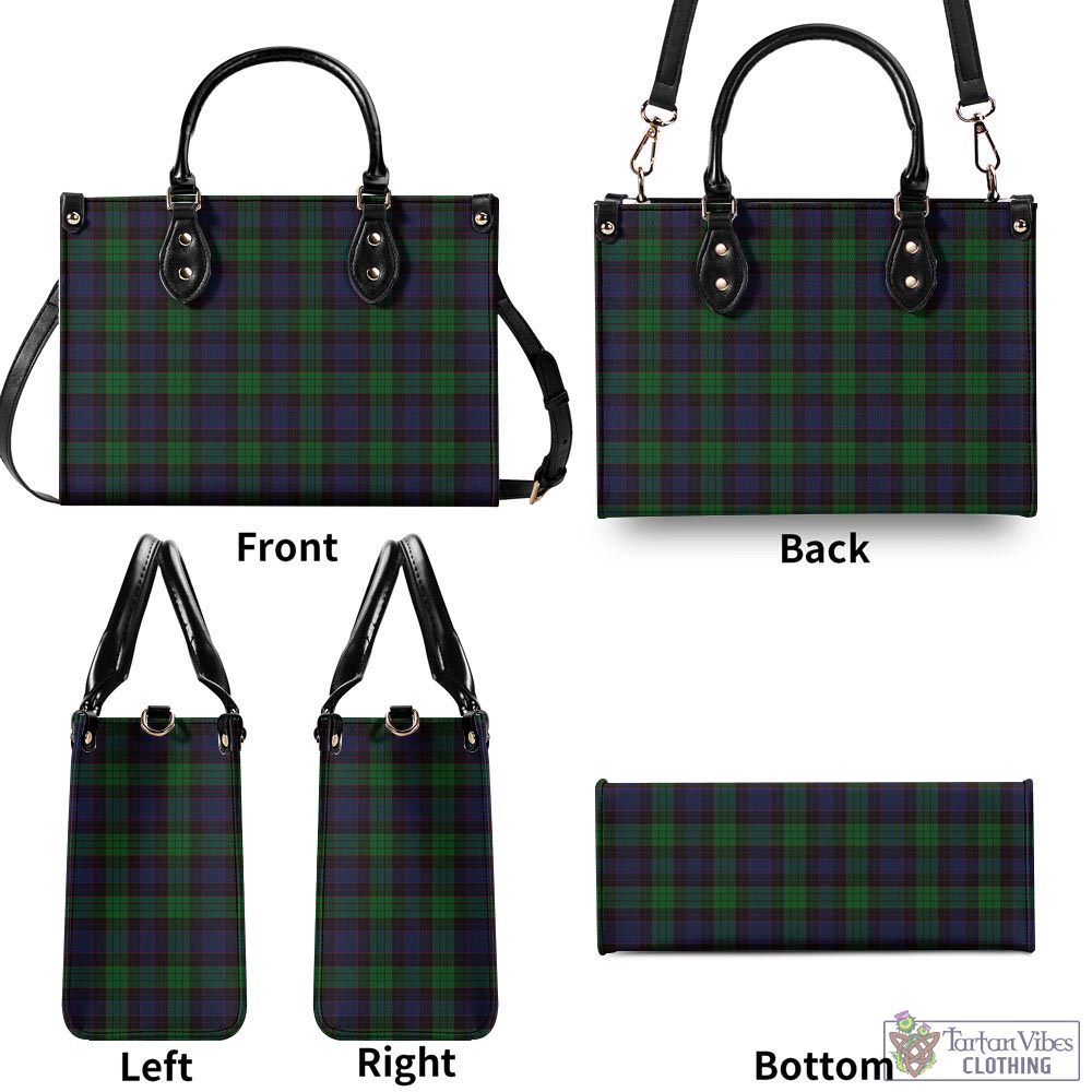 Tartan Vibes Clothing Stewart Old Tartan Luxury Leather Handbags