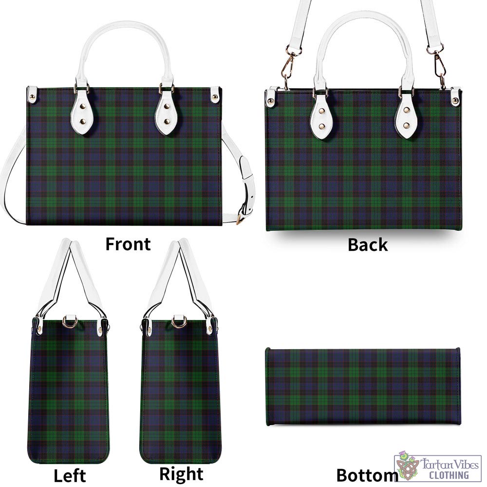 Tartan Vibes Clothing Stewart Old Tartan Luxury Leather Handbags