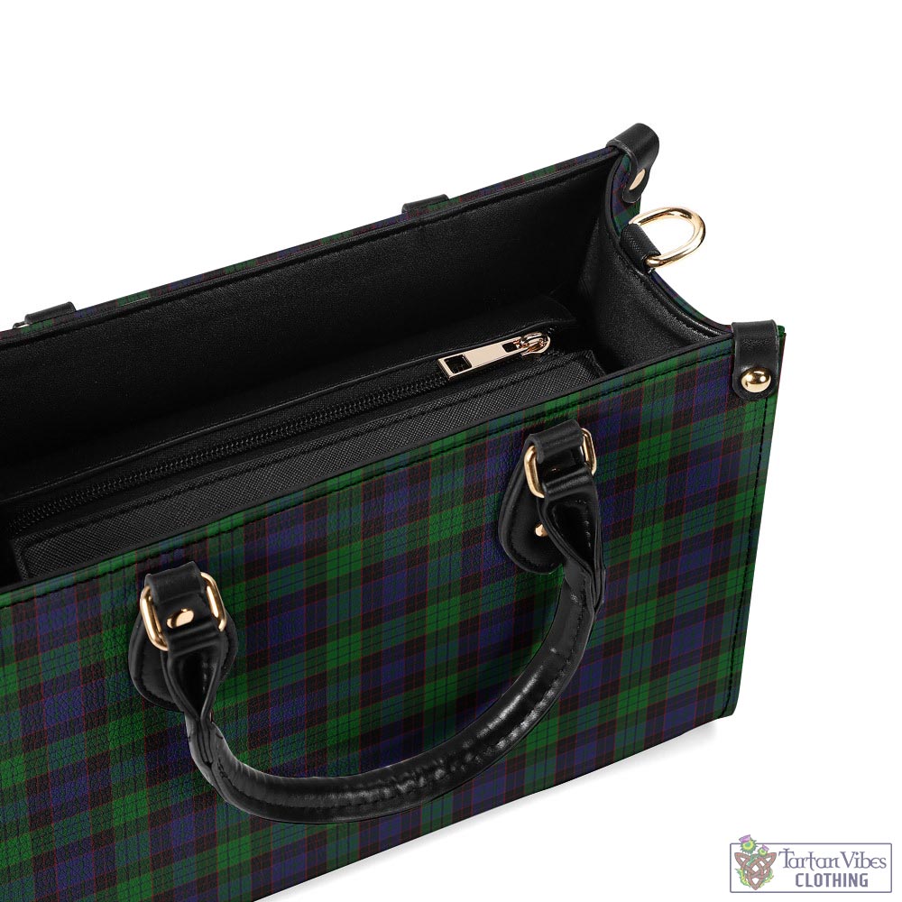 Tartan Vibes Clothing Stewart Old Tartan Luxury Leather Handbags