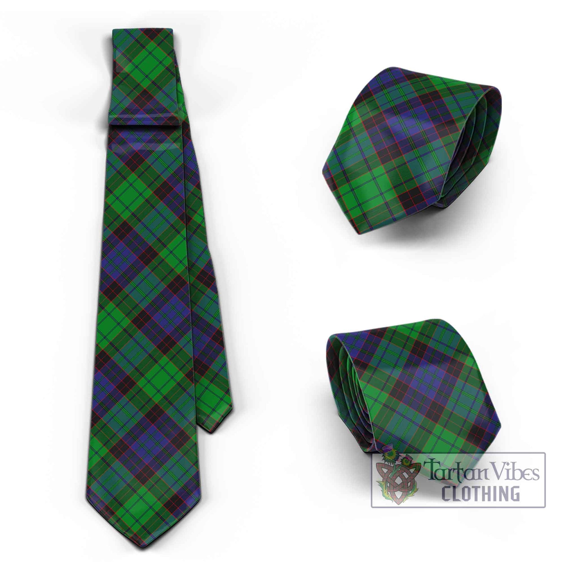 Tartan Vibes Clothing Stewart Old Modern Tartan Classic Necktie Cross Style