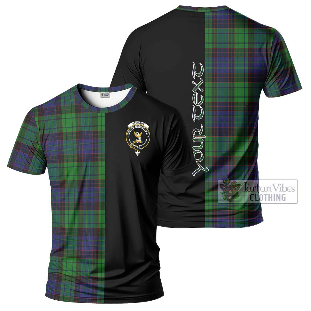 Stewart Old Modern Tartan T-Shirt with Family Crest and Half Of Me Style Kid's Shirt - Tartanvibesclothing Shop