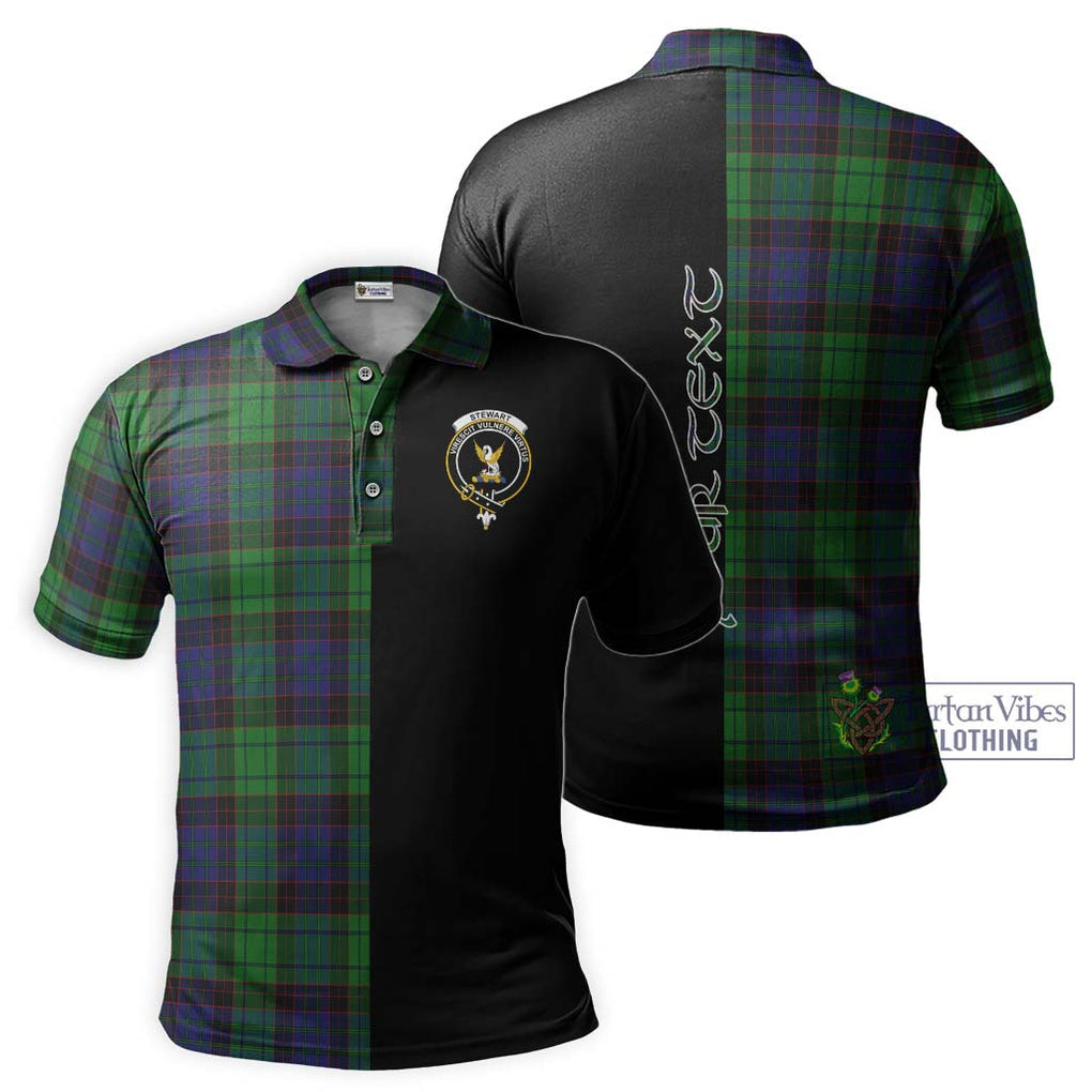 Stewart Old Modern Tartan Polo Shirt with Family Crest and Half Of Me Style Kid - Tartanvibesclothing Shop