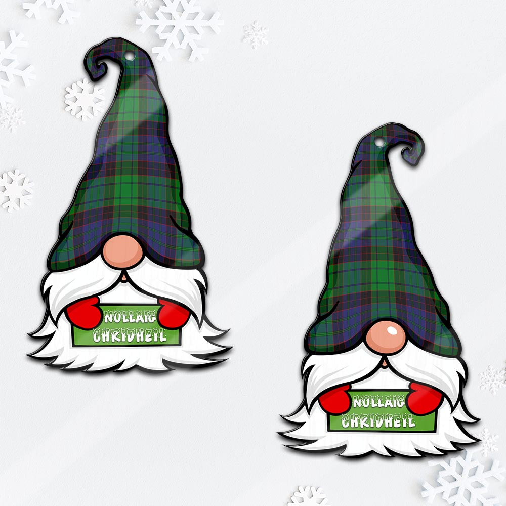 Stewart Old Modern Gnome Christmas Ornament with His Tartan Christmas Hat - Tartan Vibes Clothing