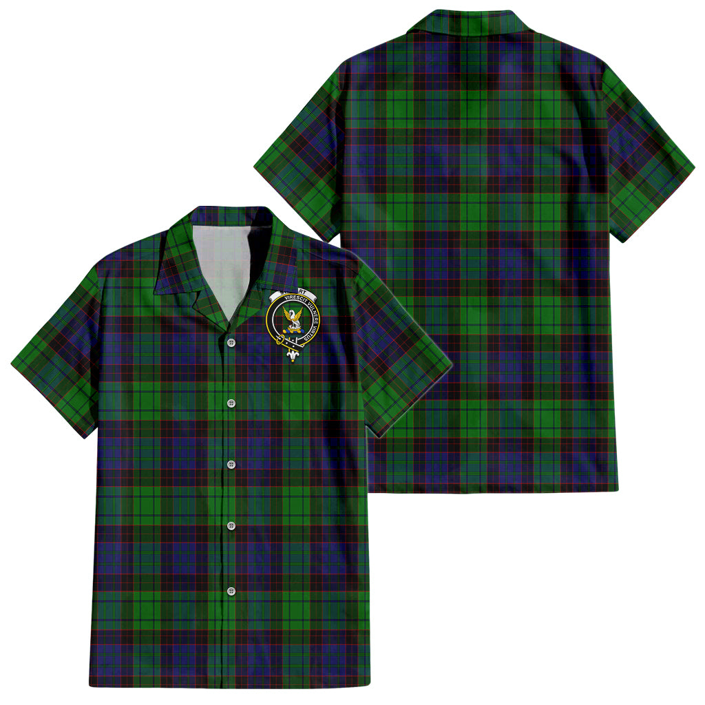 stewart-old-modern-tartan-short-sleeve-button-down-shirt-with-family-crest