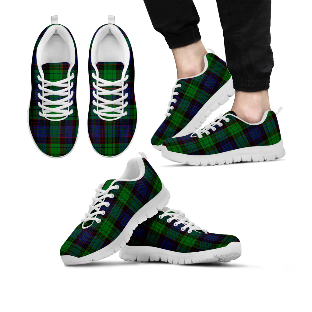 Stewart Old Modern Tartan Sneakers - Tartan Vibes Clothing