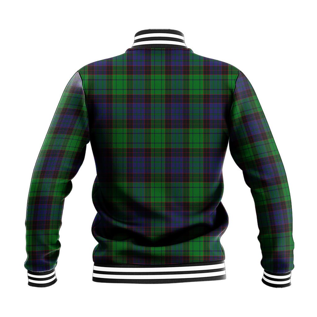 Stewart Old Modern Tartan Baseball Jacket with Family Crest - Tartan Vibes Clothing