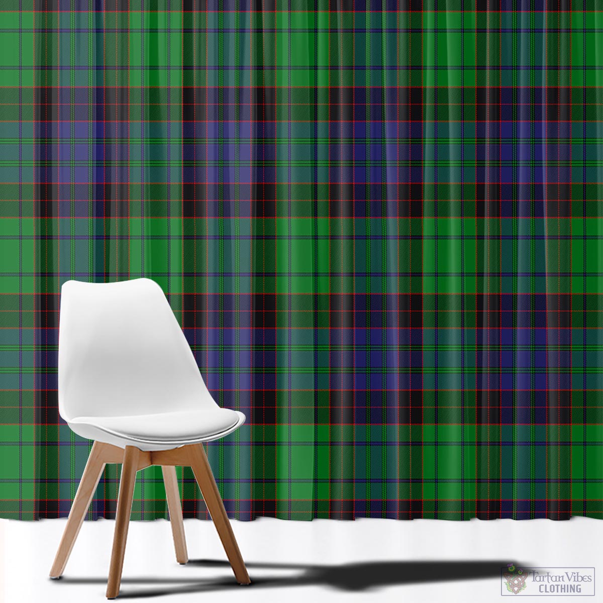 Stewart Old Modern Tartan Window Curtain