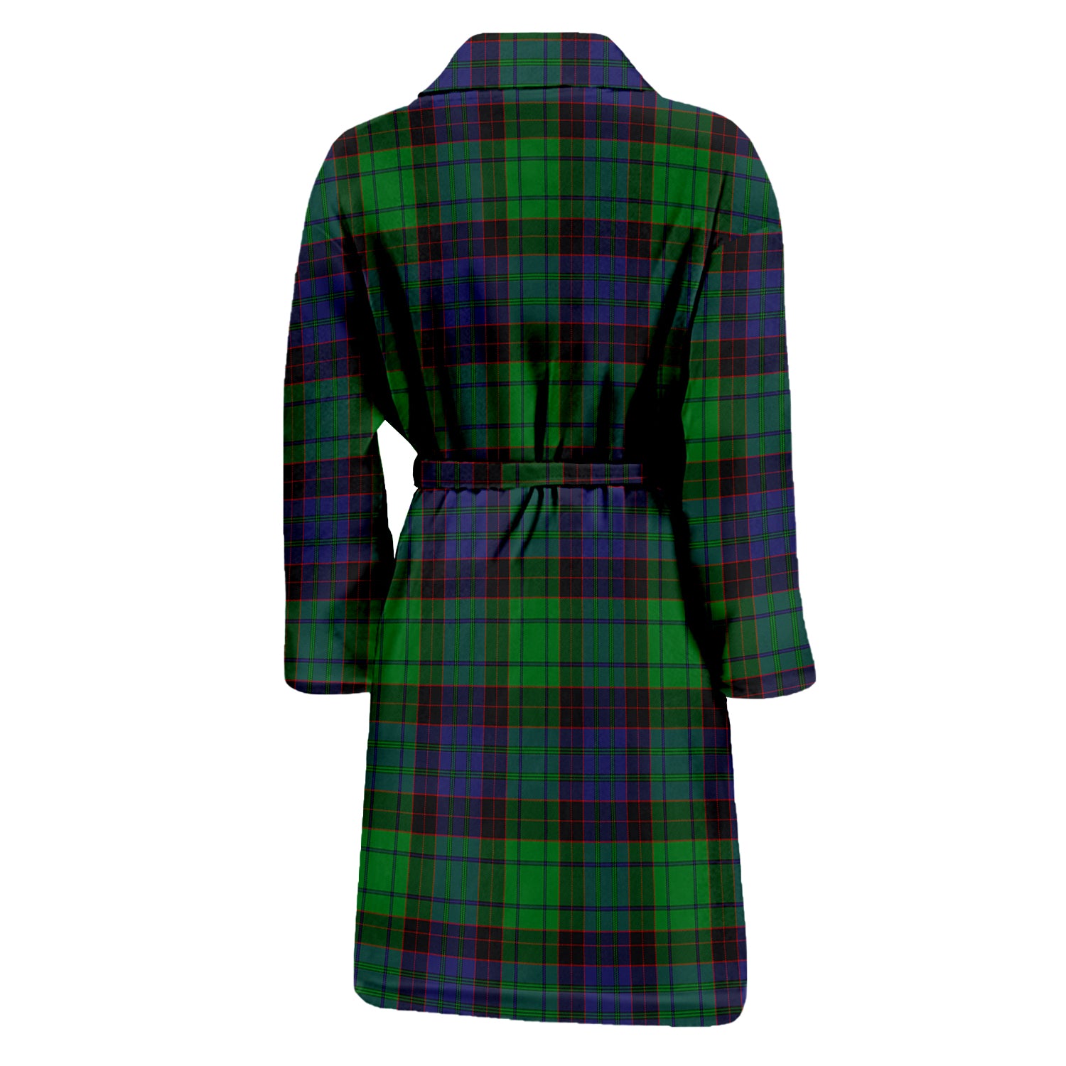 Stewart Old Modern Tartan Bathrobe with Family Crest - Tartan Vibes Clothing