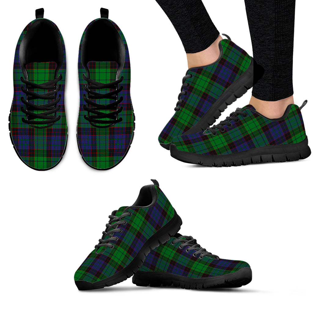 Stewart Old Modern Tartan Sneakers - Tartan Vibes Clothing