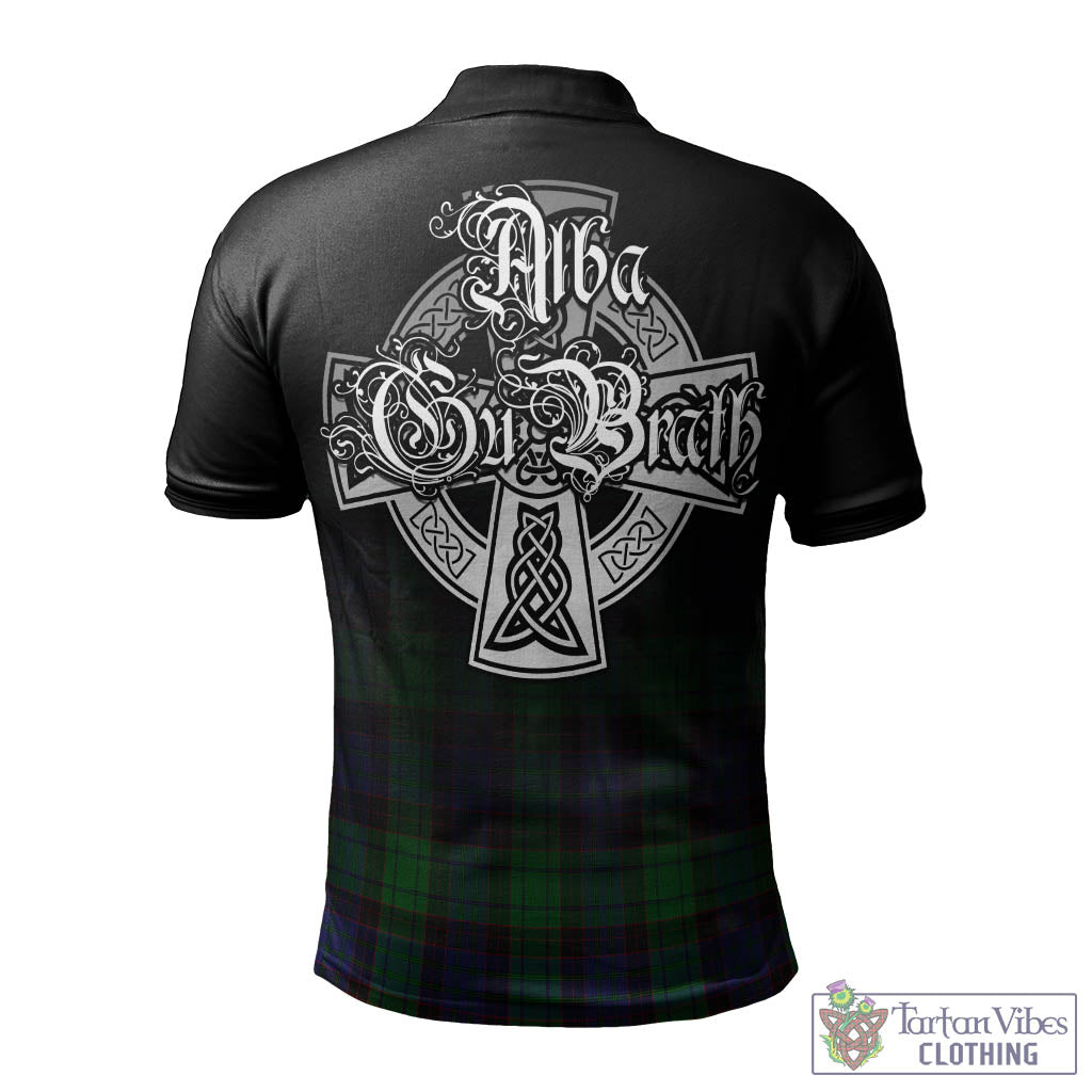 Tartan Vibes Clothing Stewart Old Modern Tartan Polo Shirt Featuring Alba Gu Brath Family Crest Celtic Inspired