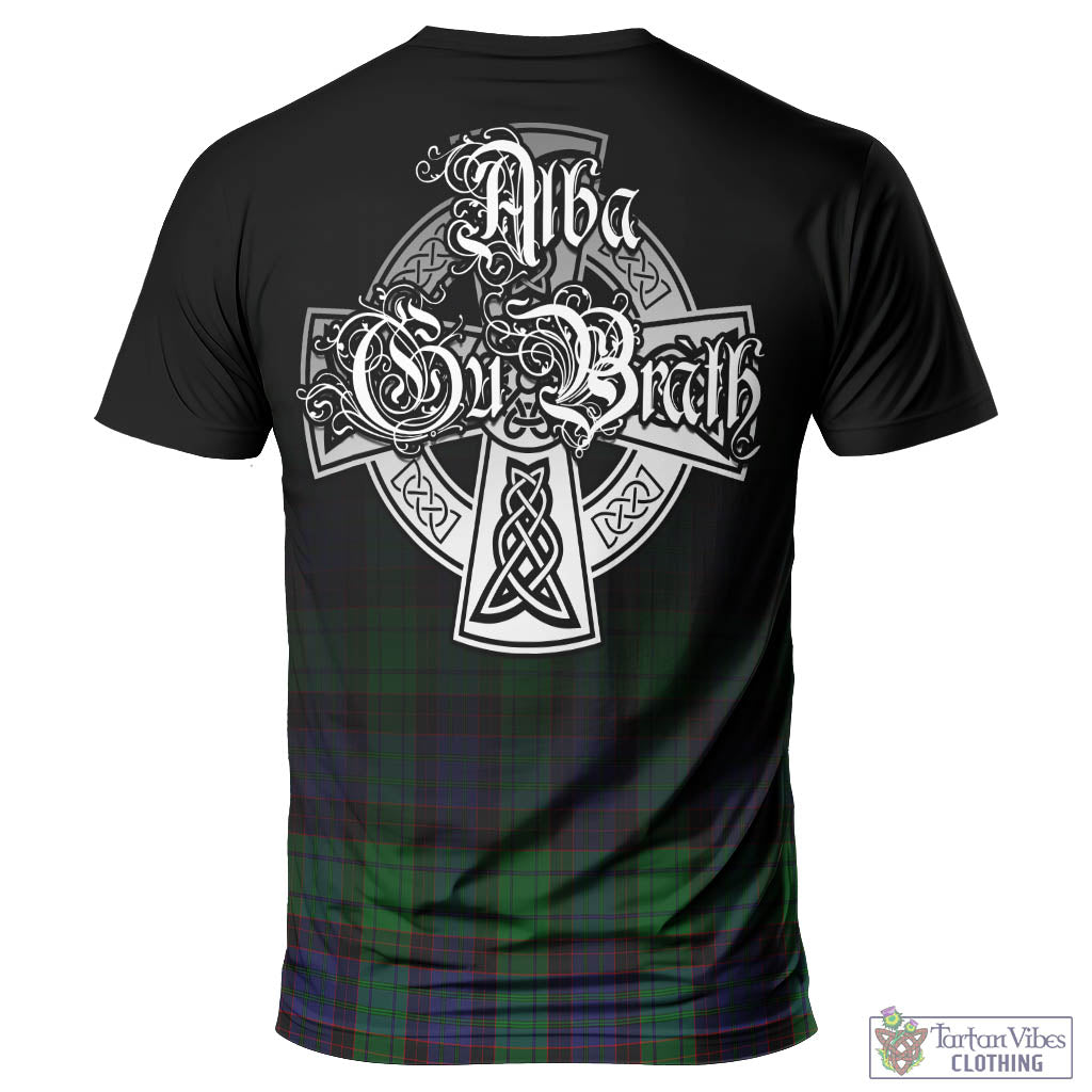 Tartan Vibes Clothing Stewart Old Modern Tartan T-Shirt Featuring Alba Gu Brath Family Crest Celtic Inspired