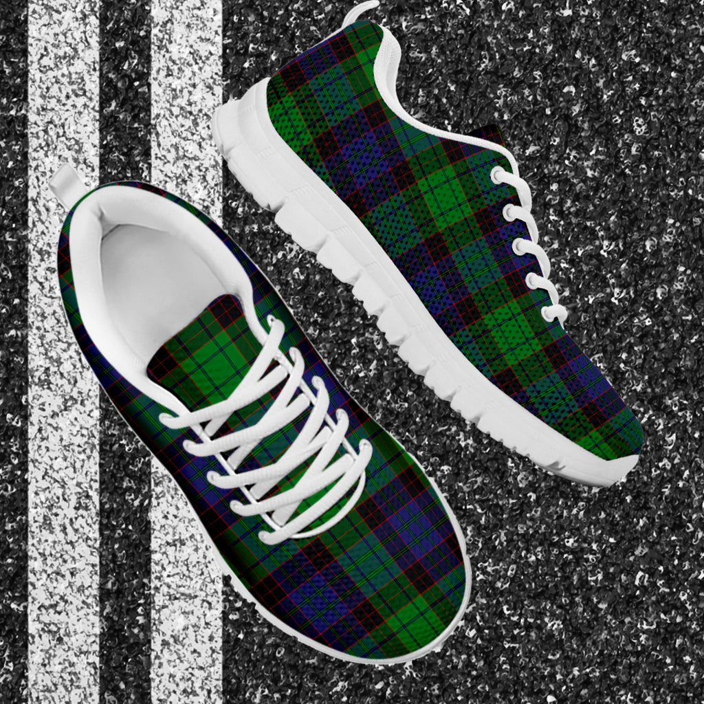 Stewart Old Modern Tartan Sneakers - Tartan Vibes Clothing