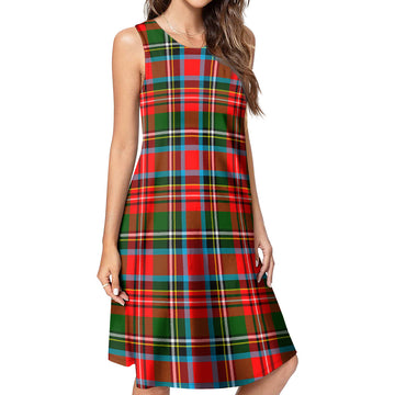 Stewart (Stuart) Tartan Womens Casual Dresses