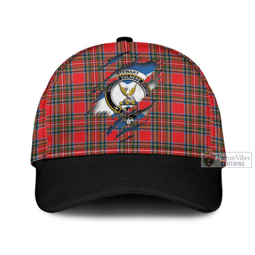 Stewart (Stuart) Tartan Classic Cap with Family Crest In Me Style