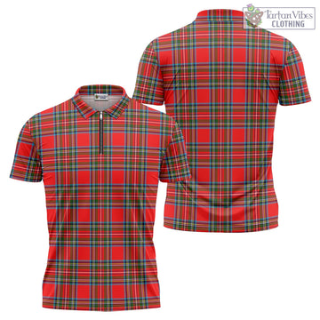 Stewart (Stuart) Tartan Zipper Polo Shirt