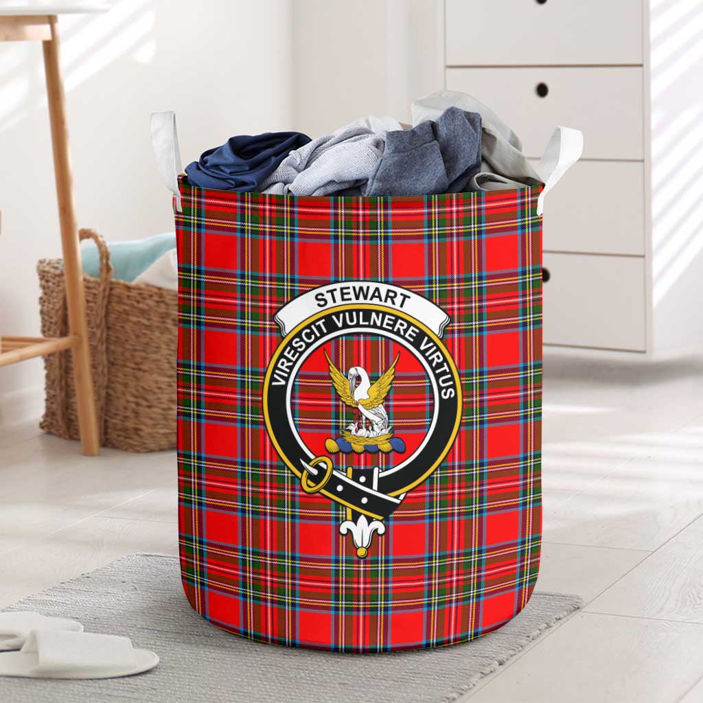 Stewart (Stuart) Tartan Laundry Basket with Family Crest One Size - Tartanvibesclothing Shop