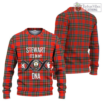 Stewart (Stuart) Tartan Ugly Sweater with Family Crest DNA In Me Style